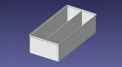2x4 units, full height, 2x1 grid Stackable Insertbox