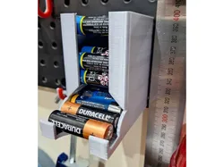 AA Battery Holder Pegboard attachment