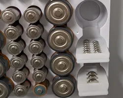 Button Cell Tray for Wall-mounted Battery Organizer
