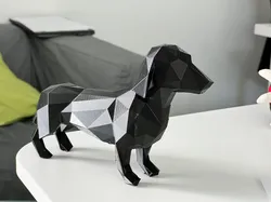 Dachshund Low Poly