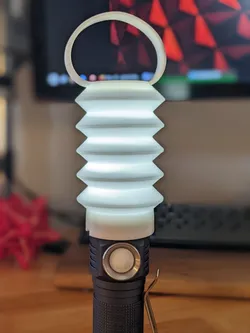 Flat Crunch Lantern - Flashlight Diffuser