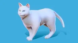 Low poly - Stylized cats - Khao Manee Cat