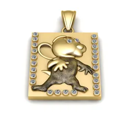 MOUSE PENDANT 3D PRINTABLE MODEL