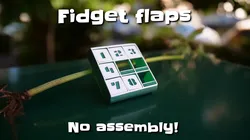 Print-in-place fidget flaps and goal tracker