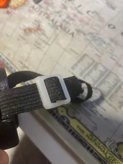 Webbing ladder lock buckle