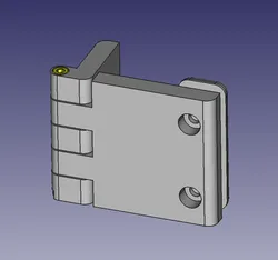 270 degree hinge for the printer enclosure door