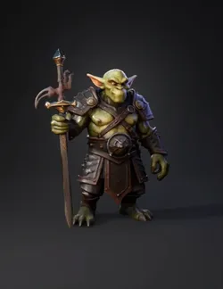 Goblin warrior with sword