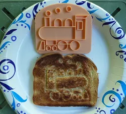 Locomotive Toast Stamp