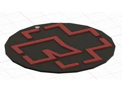Rammstein logo keychain