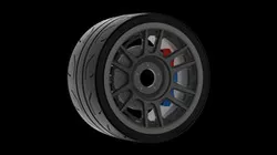 Rim with Semi Slick Tire