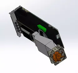 Tesla long narrow duct for 60x60xXX fan - v3 3D print model 3D print model