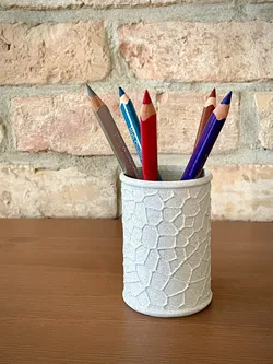 Voronoi pencil pen holder
