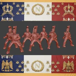 28mm Napoleonic French Chasseurs a Chevall 1811-15