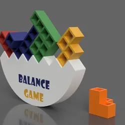 3D Printable Balancing & Stacking Game – No Supports