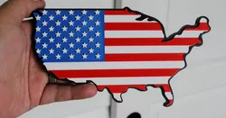 America Shaped Flag