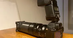 Analog film scan device for (D)SLR