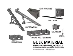 BUILD-0015 Bulk Material Handling set H0-scale