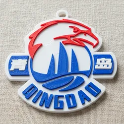 CBA Shandong Hi-Speed Kirin keychain badge color printable and renderable 3D Print Model in Keychains 607253