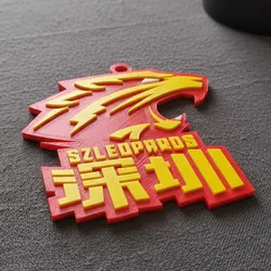 CBA Shenzhen Leopards keychain badge color printable and renderable 3D Print Model in Keychains 607258