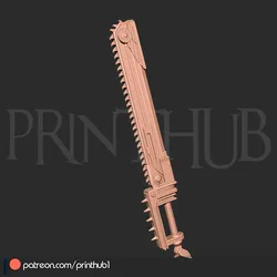 Chainsword from space marine 2 3D Print Cosplay Prop 3D Print Model in Scans and Replicas 607399