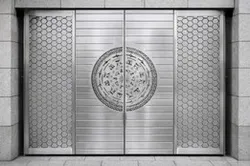 CNC Decorative Stainless Steel Gate Panel – SUS304 (Trống Đồng)