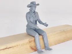 Conductora vaquera con sombrero para coche RC - Modelo de impresión 3D gratuito