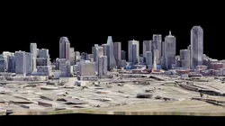 Dallas City Low poly