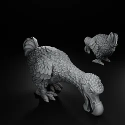 Feeding Dodo Bird - Realistic Extinct Animal Miniature