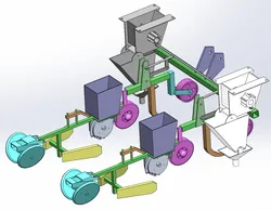 Fertilization and sowing machine SolidWorks editable
