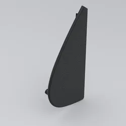 Fiesta Mk4 Rear Right Door Outside Triangle Trim Moulding Seal 3D Print Model in Automotive 607465