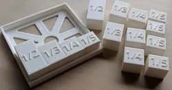 Fraction Blocks, Teachable Classroom Math Manipulative Model!