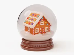 Gingerbread Snow Globe