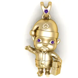 Golden Baby Explorer Pendant