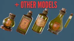 Halloween Edition 3D Potion And Tonic Bottle Collection