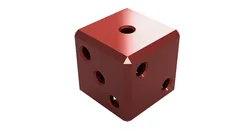 Hollow D6 Dice (with builtin support)