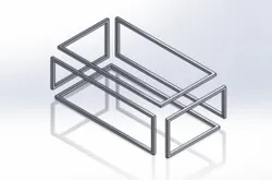 Infinity Table Frame – Rectangular Steel Frame Design