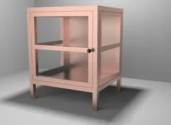 Iron Frame Bedside Table