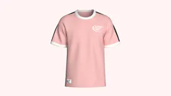 Men Printed Striped T-shirt With Patch