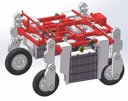 Multi functional four-wheel car SolidWorks 3D