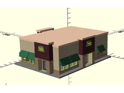 n scale - vintage and forgotten - fast food restaurant - farmer boys