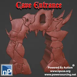 Spooky Cave Entrance Free 3D Print Model in Game Accessories 626506