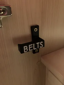 Belt Bracket for Wardrobe