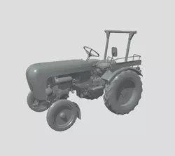 Classic Porsche Diesel Tractor 3D print model