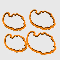 Cornucopia Cookie Cutter – 3.75", 4", 4.5", 5" (STL Files)