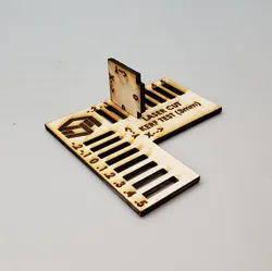 Laser Cutter Slot and Tab Clearance Test (3mm materials)