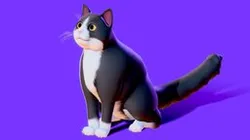 Low Poly - Stylized cats - Bicolor Cat