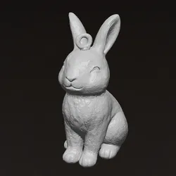 Rabbit christmas ornament