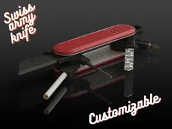 Swiss army knife multiple tool keychain