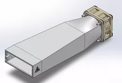 Tesla long narrow duct for 40x40xXX fan 3D print model 3D print model