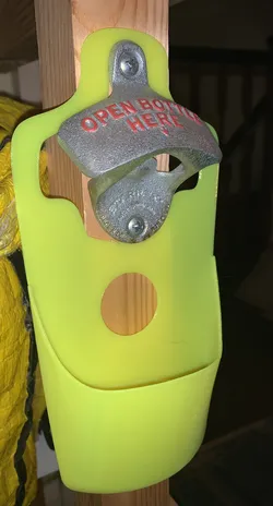 Bottle Cap Catcher for Wall-Mounted Bottle Opener